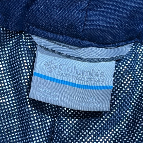 Columbia Ski Pants Men XL Regular Omni-Tech Blue Waterproof Breathable Snowboard - Picture 3 of 9